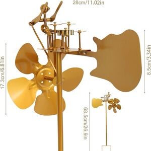 Metal Drummer Windmill, Wind-Powered Kinetic Sculpture
